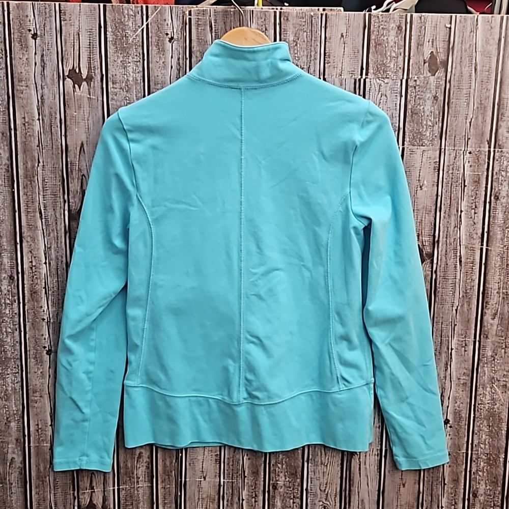 Talbots Full Zip Front Running Jacket Small - image 5